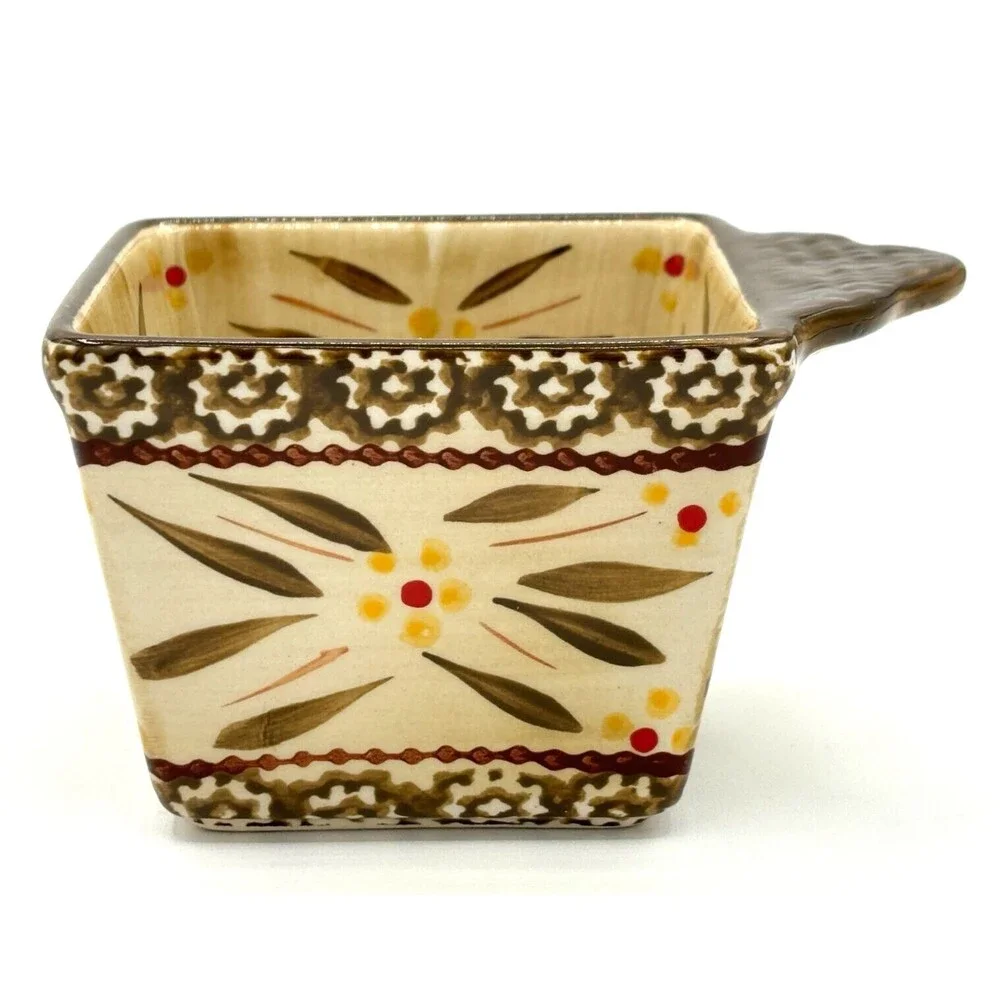 Temp-Tations by Tara Ramekins Square Serving Bowls‎ 10oz w/Lids & Metal Carrier